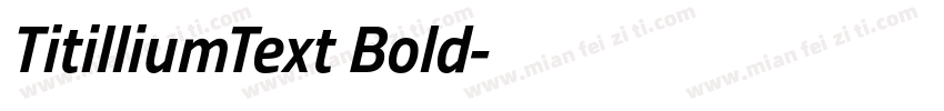 TitilliumText Bold字体转换